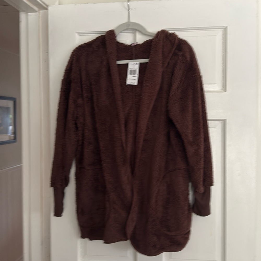 Women’s lightweight hooded Teddy jacket, NWT